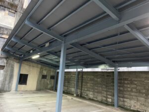 岐阜　岐阜市　ガレージ鉄骨塗装